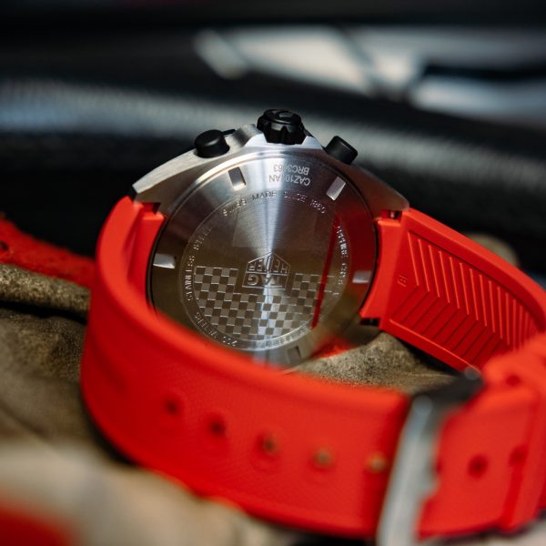 Tag heuer discount red rubber strap