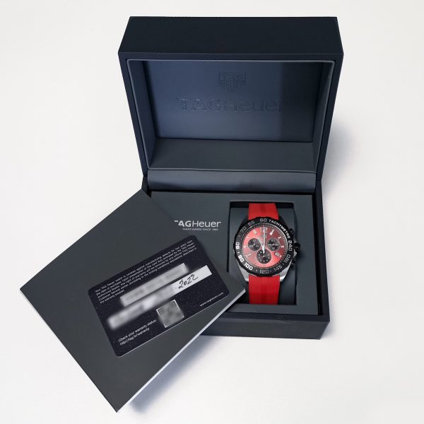 TAG HEUER Formula 1 Red With Rubber Band Ø43 mm